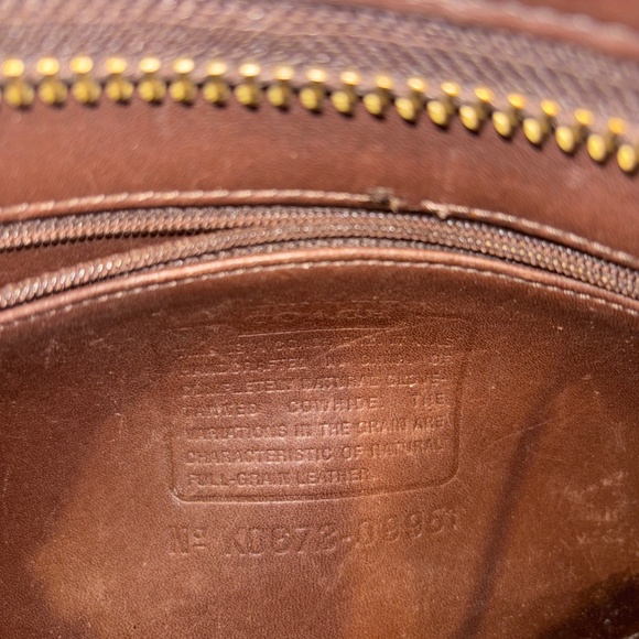 Vintage Y2K 90’s Coach 9951 Patricia’s Legacy Dark Brown Leather Handbag - Picture 8 of 9